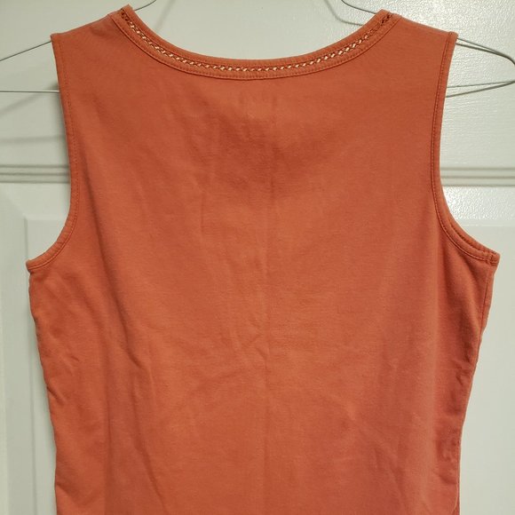 WOMENS ORANGE TANK TOP by WHIT E STAG - S (4-6) - RN 52669 - Picture 3 of 5